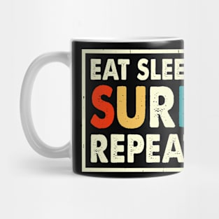Eat Sleep Surf Repeat T Shirt For Women T-Shirt Mug